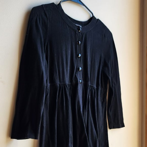 LOFT Black Half-Button Down Sweater Size Small - Picture 3 of 16